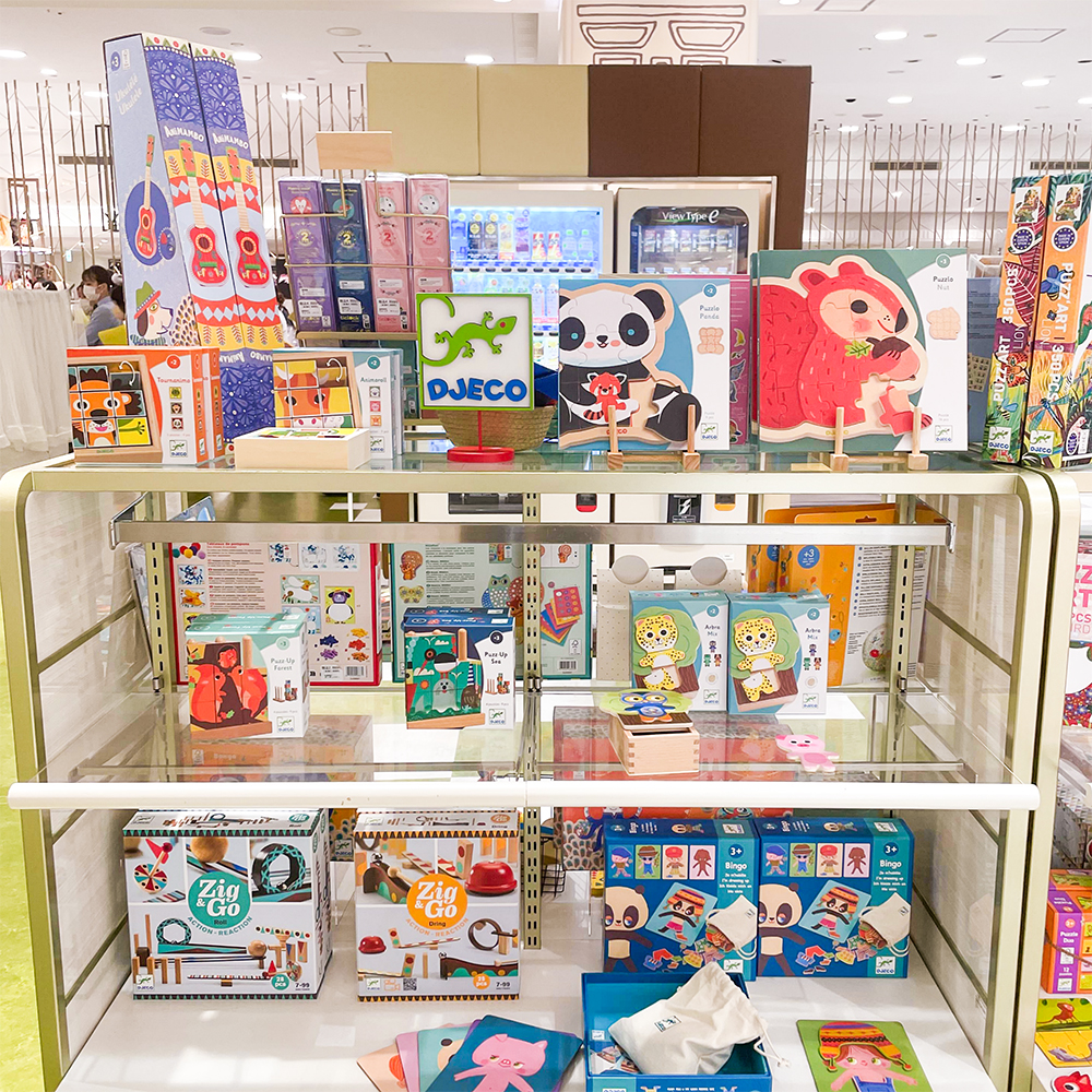ジェイアール名古屋タカシマヤで開催されている、ジェコポップアップショップの様子です。